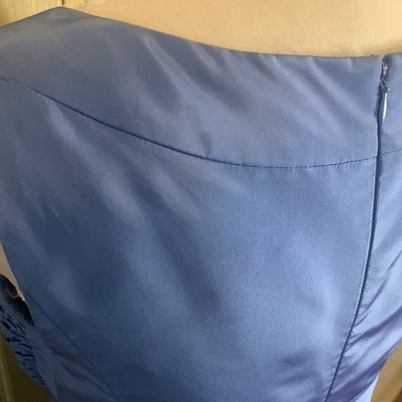 Teri John Women's 💯 Blue Silk Formal Dress, 4 - Picture 10 of 11